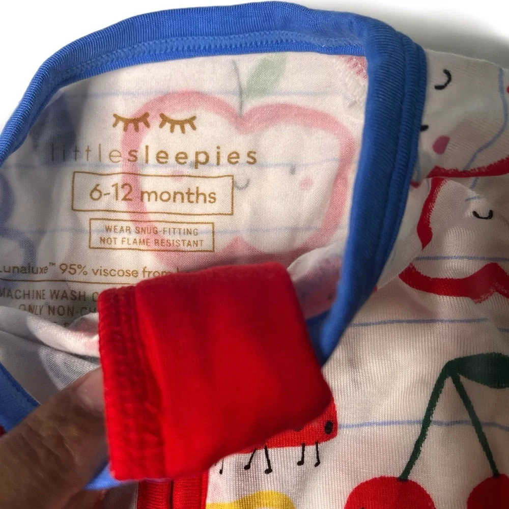 Little Sleepies “Coloring Crew” Zippy 6-12 - Picture 4 of 7